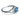 .72 Carat Fancy Blue Cushion Diamond Ring