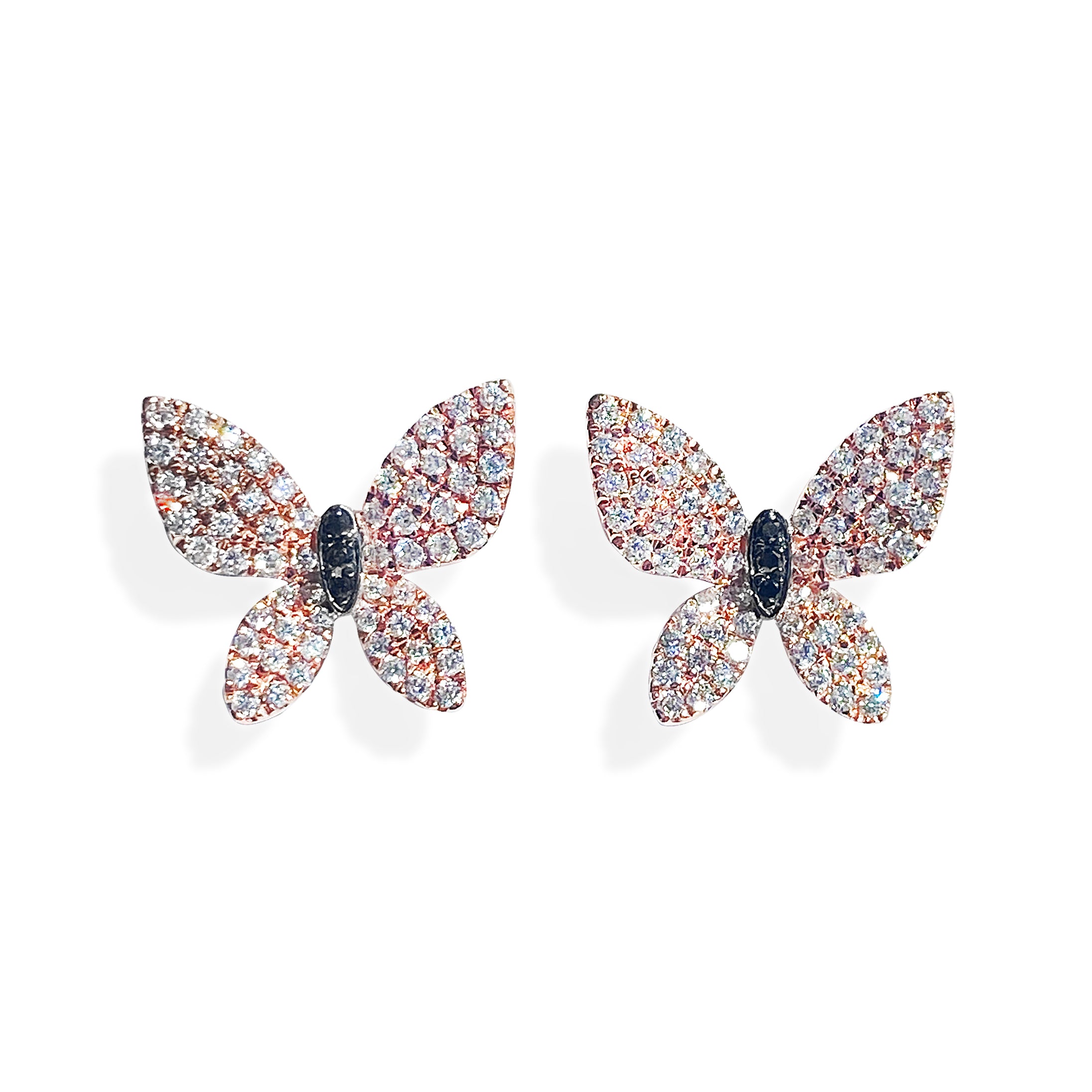 Pave Butterfly Earrings