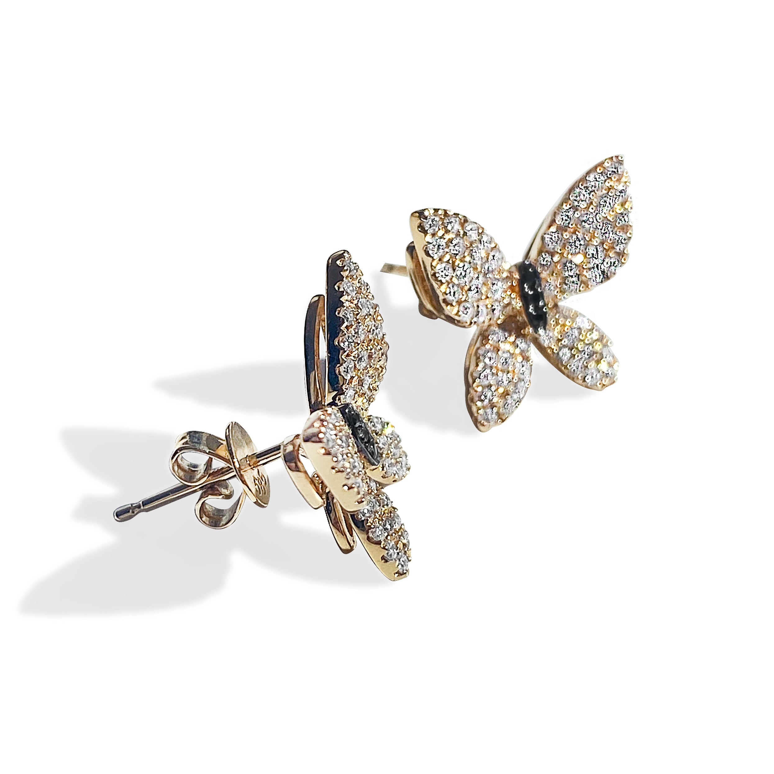 Pave Butterfly Earrings