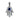 Hamsa Pendant with Blue Sapphire