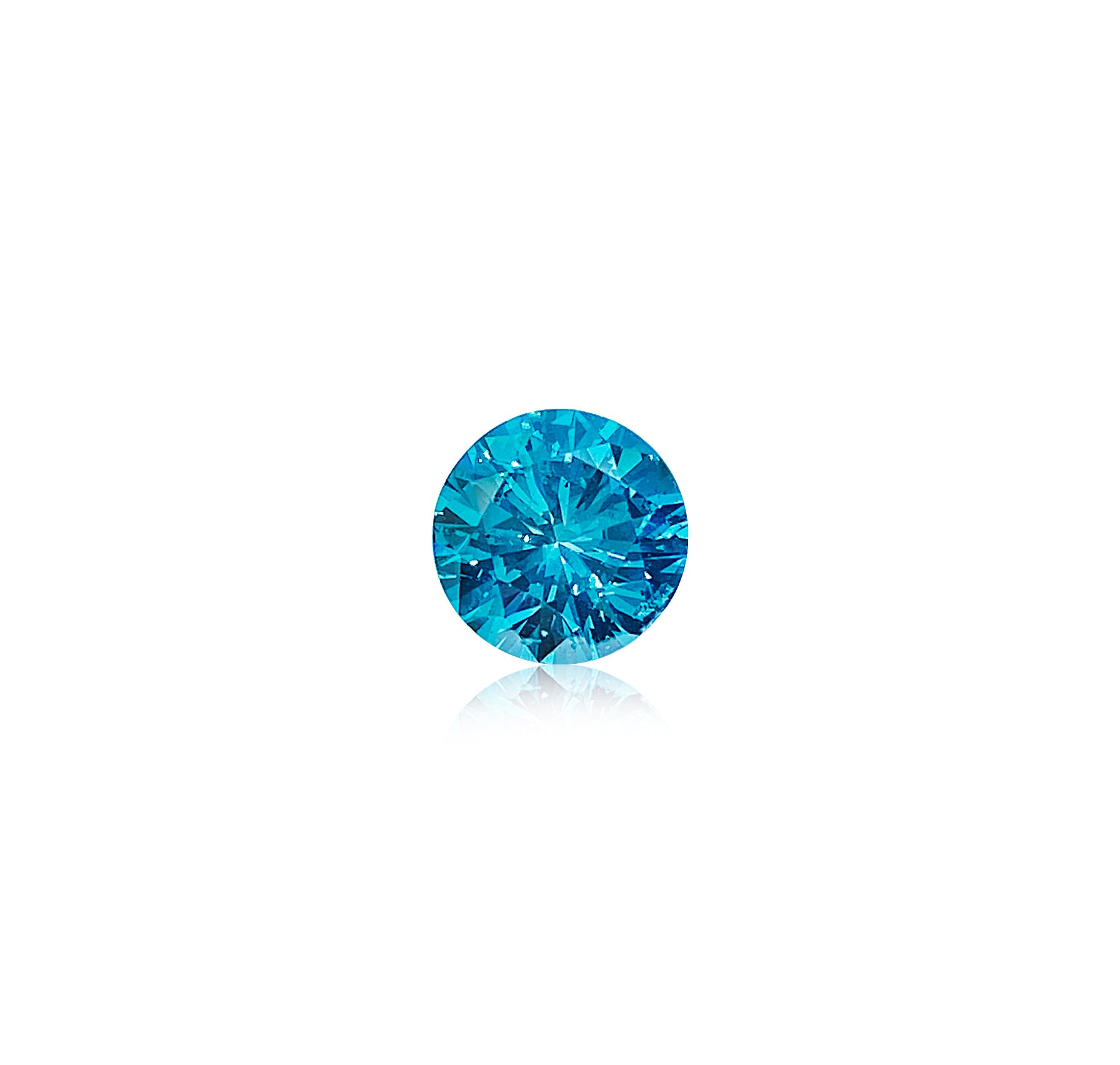 1.71 Vivid Blue Round Diamond (COLOR ENHANCED)