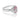 1.07 Carat Fancy Pink Oval Diamond Halo Ring
