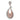 Pink Diamond Drop Pendant