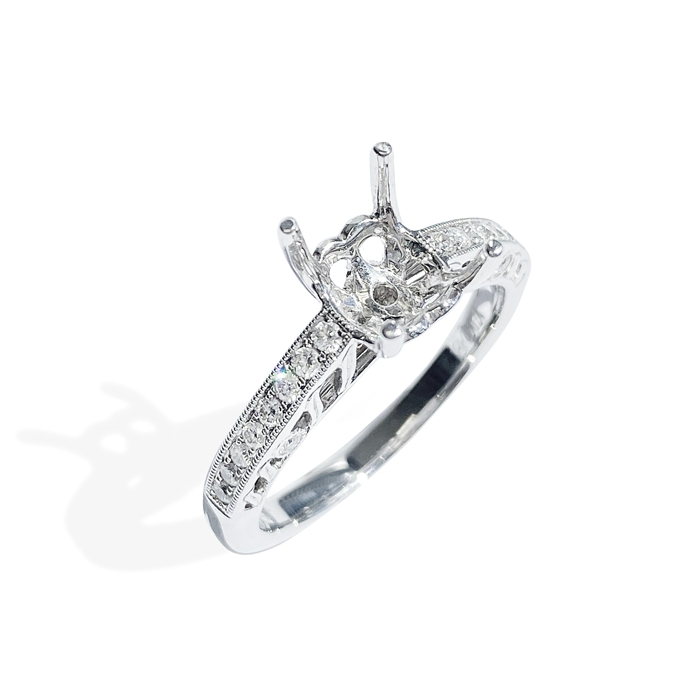 Channel Diamond Setting with Accent