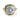 Curved Two-Toned Old Cut Ring