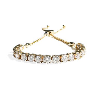 3.23 CTTW Adjustable Diamond Tennis Bracelet