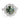 3.01 Carat Fancy Green Round Brilliant Diamond Ring