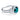 2.01 Carat Fancy Blue Round Brilliant Diamond Halo Ring