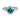 1.20 Carat Fancy Blue Round Brilliant Diamond Halo Ring