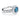 1.51 Carat Fancy Blue-Green Round Brilliant Diamond Halo Ring