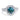 1.51 Carat Fancy Blue-Green Round Brilliant Diamond Halo Ring