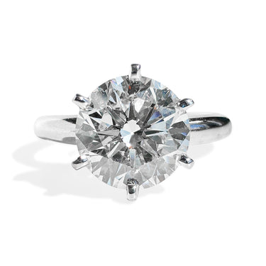 2.18 Carat Round Brilliant Solitaire Engagement Ring