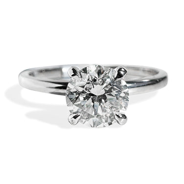 .96 Carat Round Brilliant Solitaire Engagement Ring