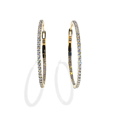 Diamond Hoop Earrings
