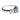 Toi Et Moi Blue & White Diamond Ring