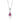 Ruby Pendant with Chain