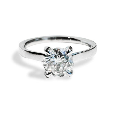 1.02 Carat Round Brilliant Solitaire Engagement Ring