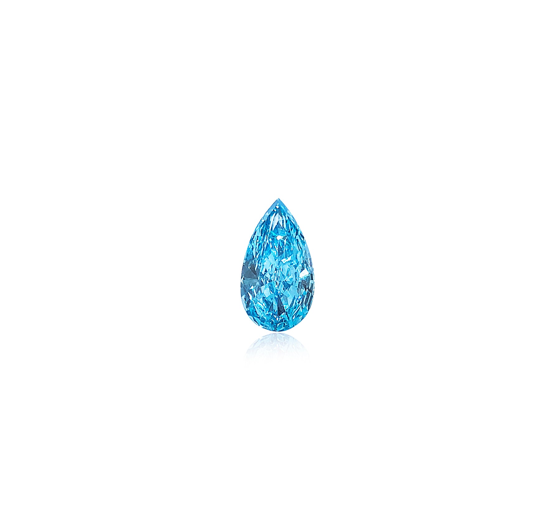 0.83 Vivid Blue Pear Diamond