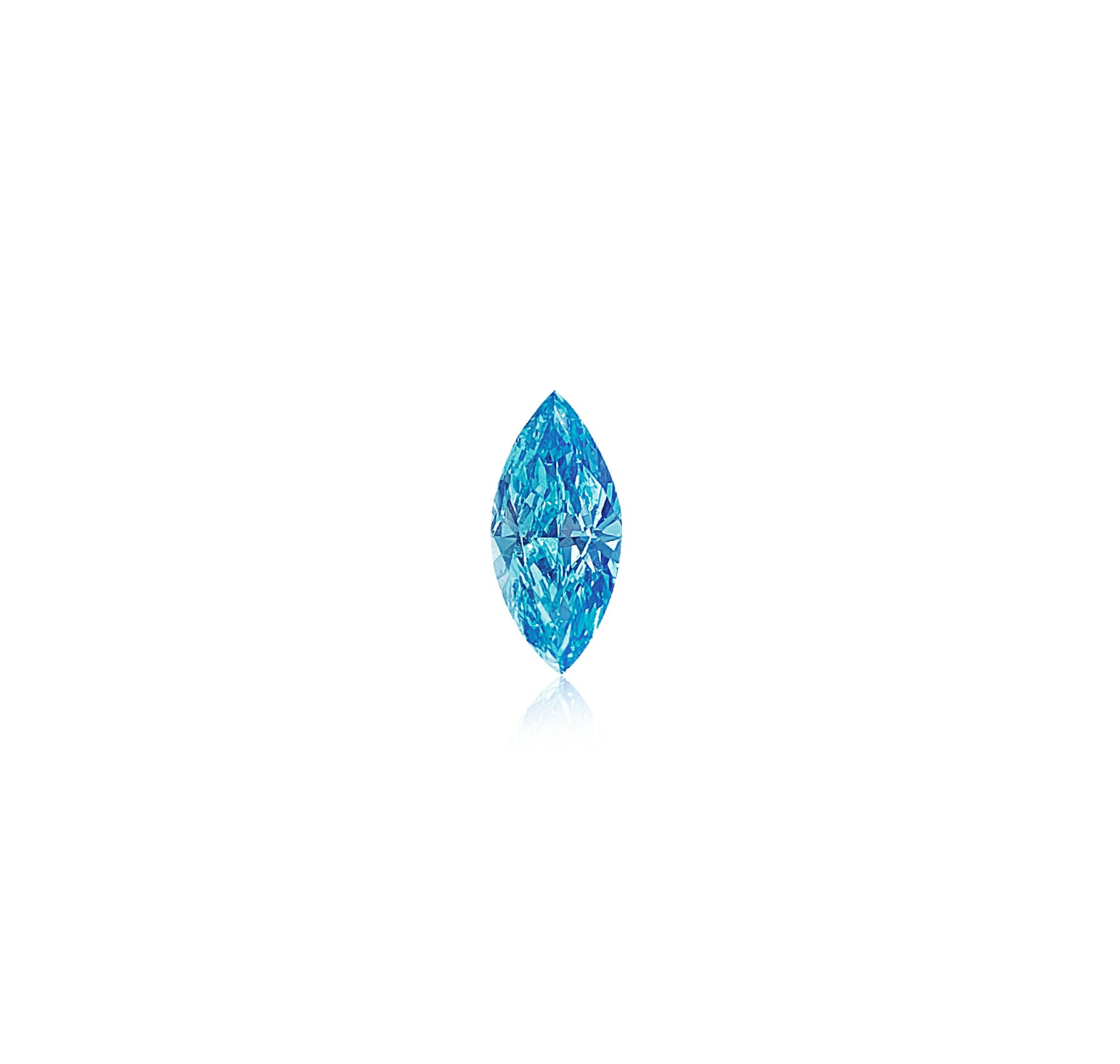0.82 Vivid Blue Marquise Diamond