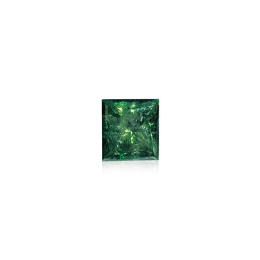 11.16 Green Princess Cut Diamond (COLOR and CLARITY ENHANCED)