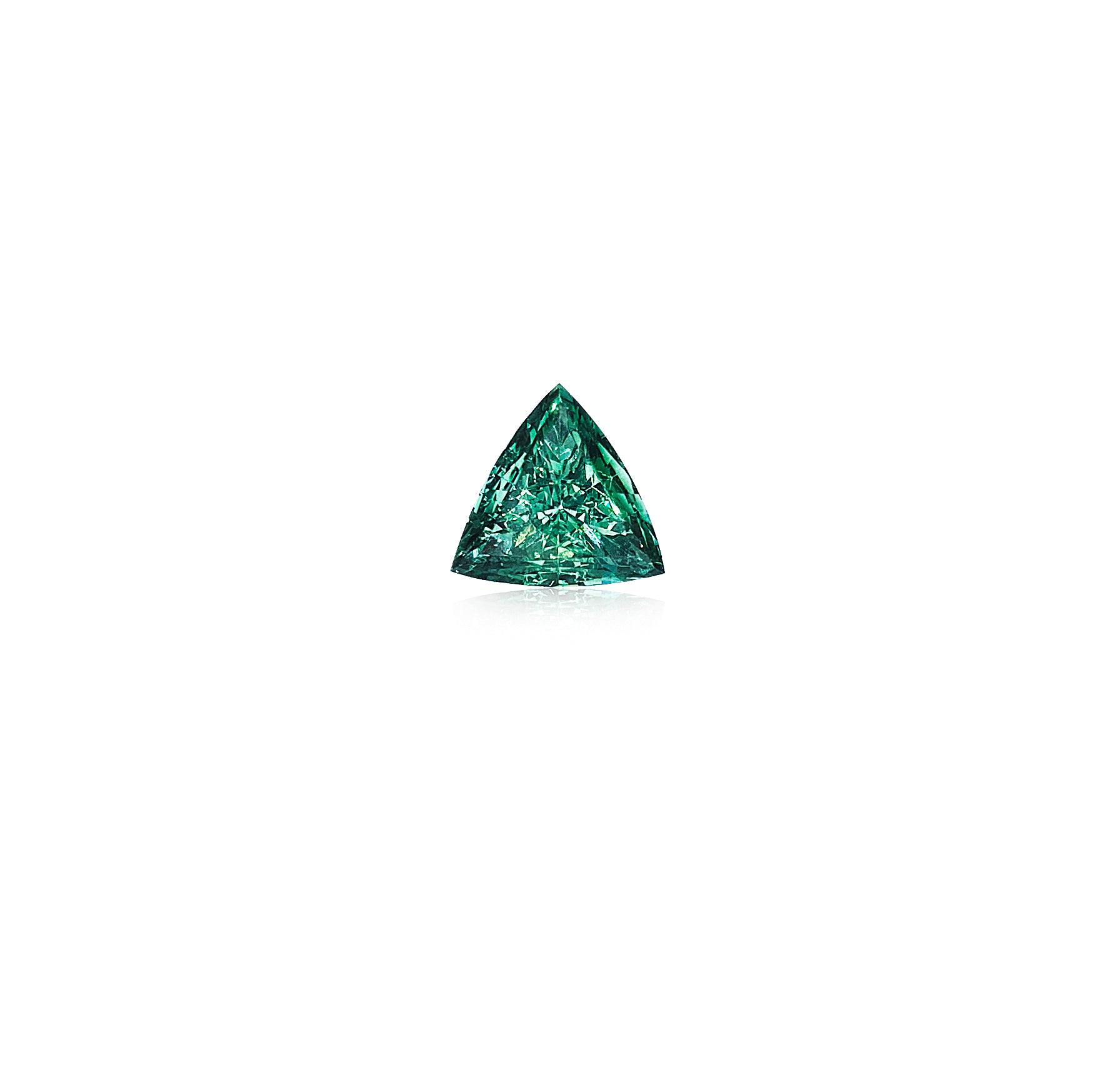 1.78 Intense Green Trillion Diamond (COLOR and CLARITY ENHANCED)