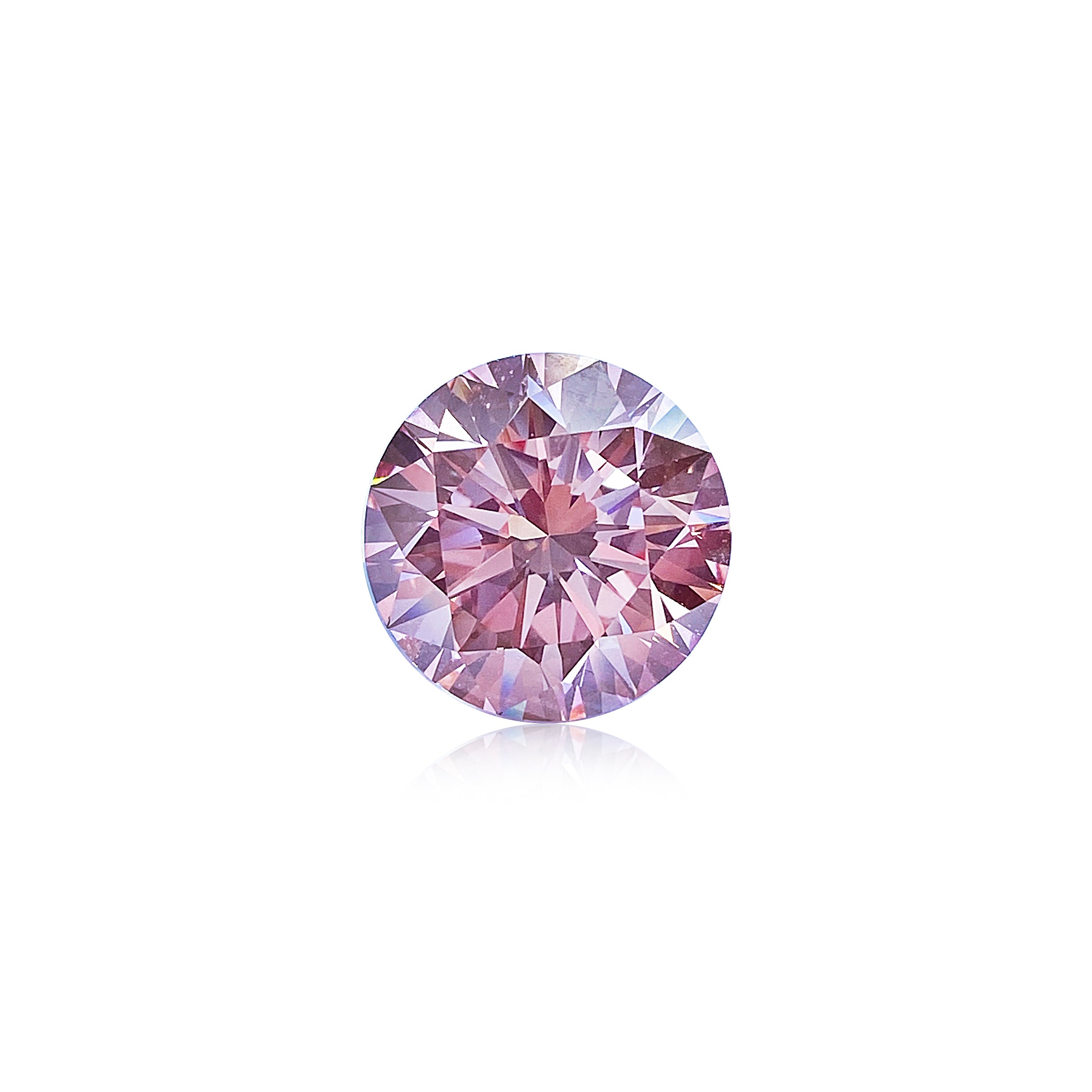 7.13 Carat Fancy Intense Pink Round Brilliant Diamond (GIA)