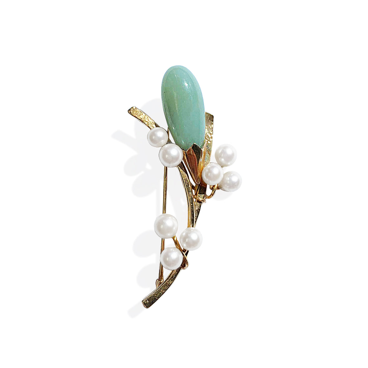 Jade & Pearl Branched Pendant