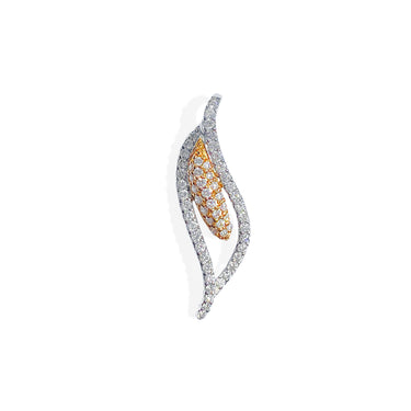 peace lily diamond Two-toned Peace Lily Diamond Pendant – House of Diamonds Hawaii
