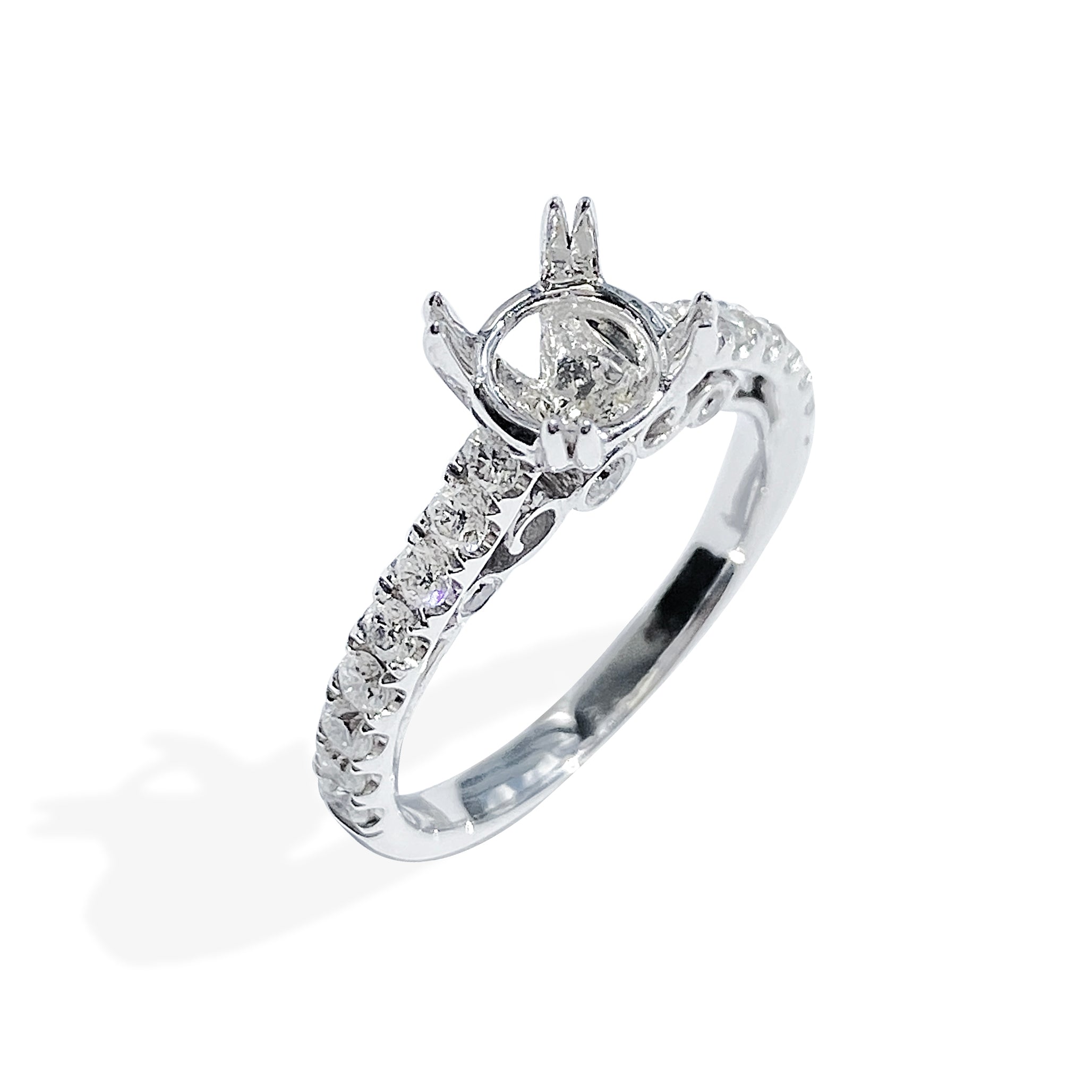 Double Claw Prong Diamond Setting