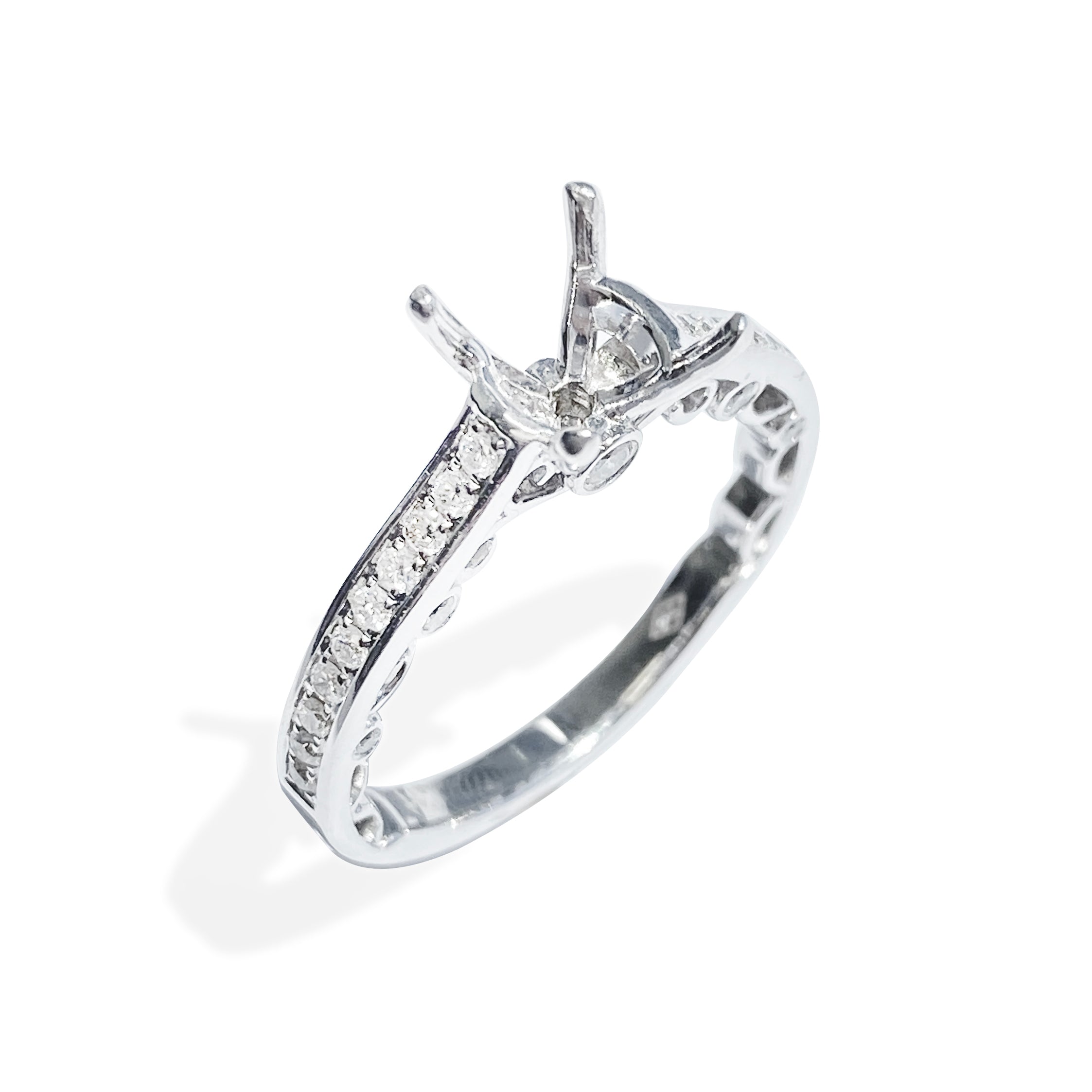 Channel Diamond Setting with Accent